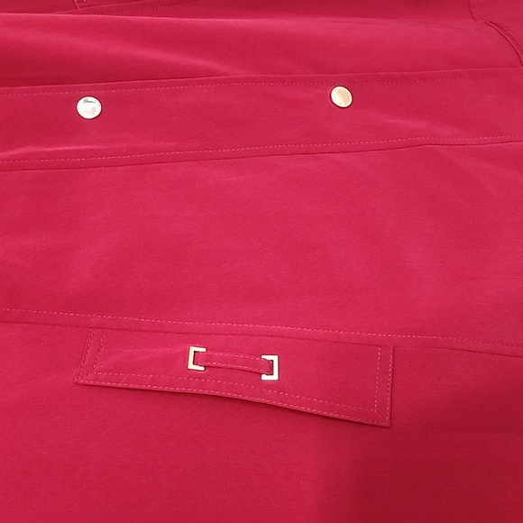 Gallery Burgundy Trench-Style Jacket for Women – Size M/P - Picture 4 of 16